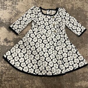 Janie and Jack Navy and White Floral Dress